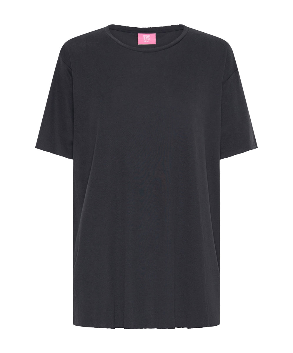 Black Stone Ribbed Unisex Tee - Black Stone