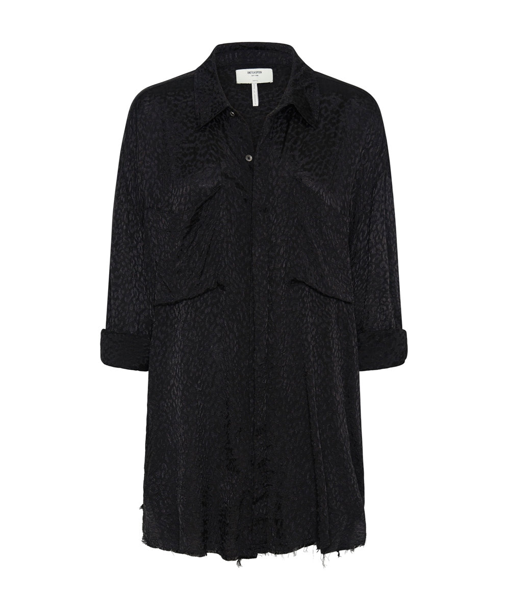Dirty Angel Longline Shirt - Black