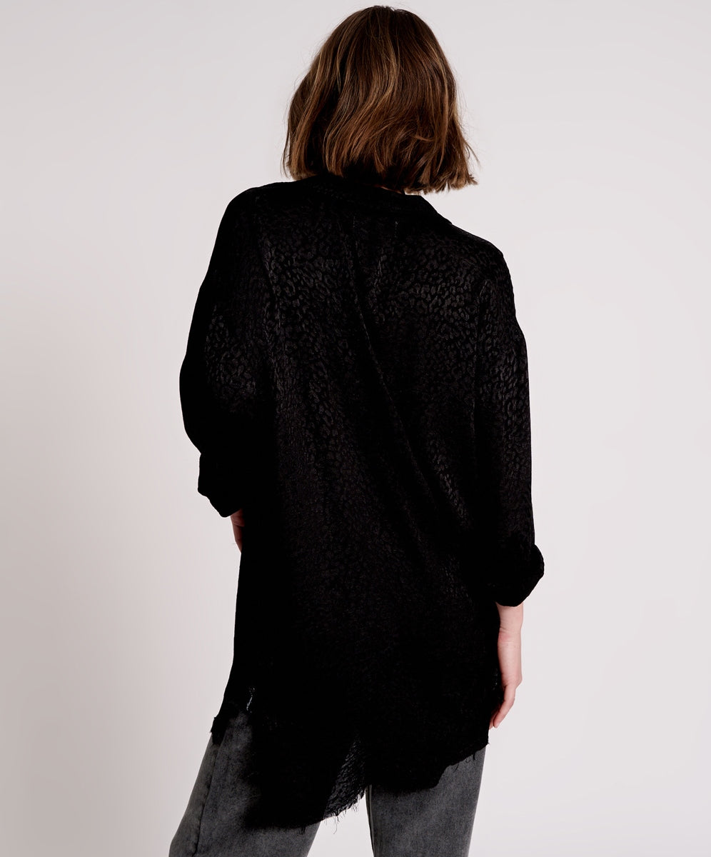 Dirty Angel Longline Shirt - Black