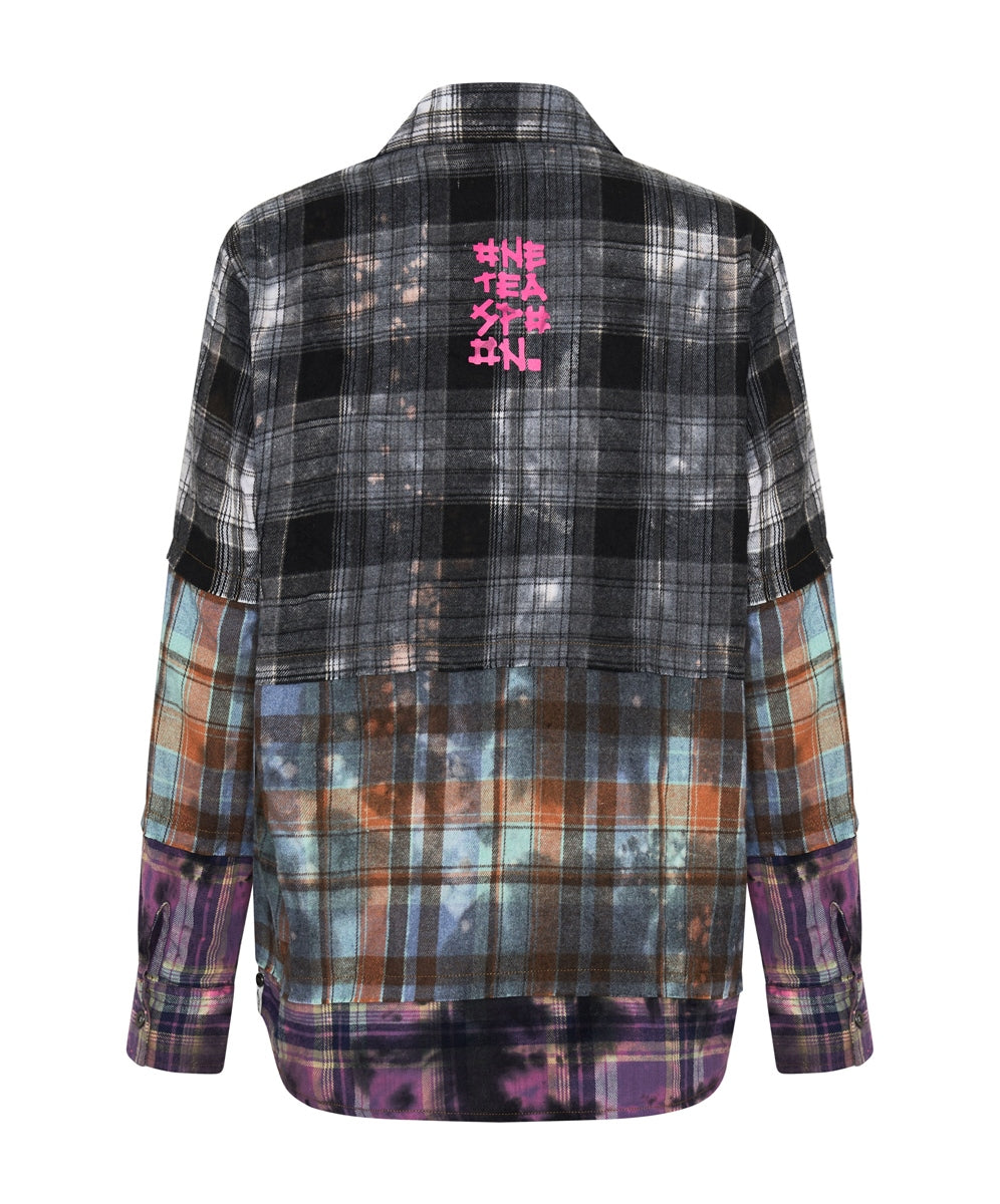 Mixed Flannel Shirt