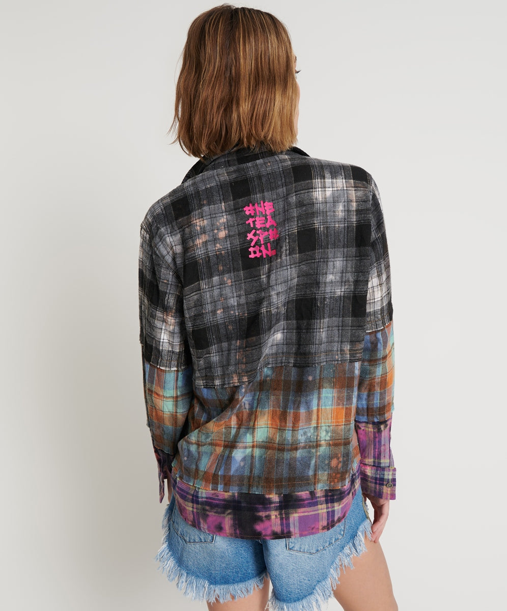 Mixed Flannel Shirt