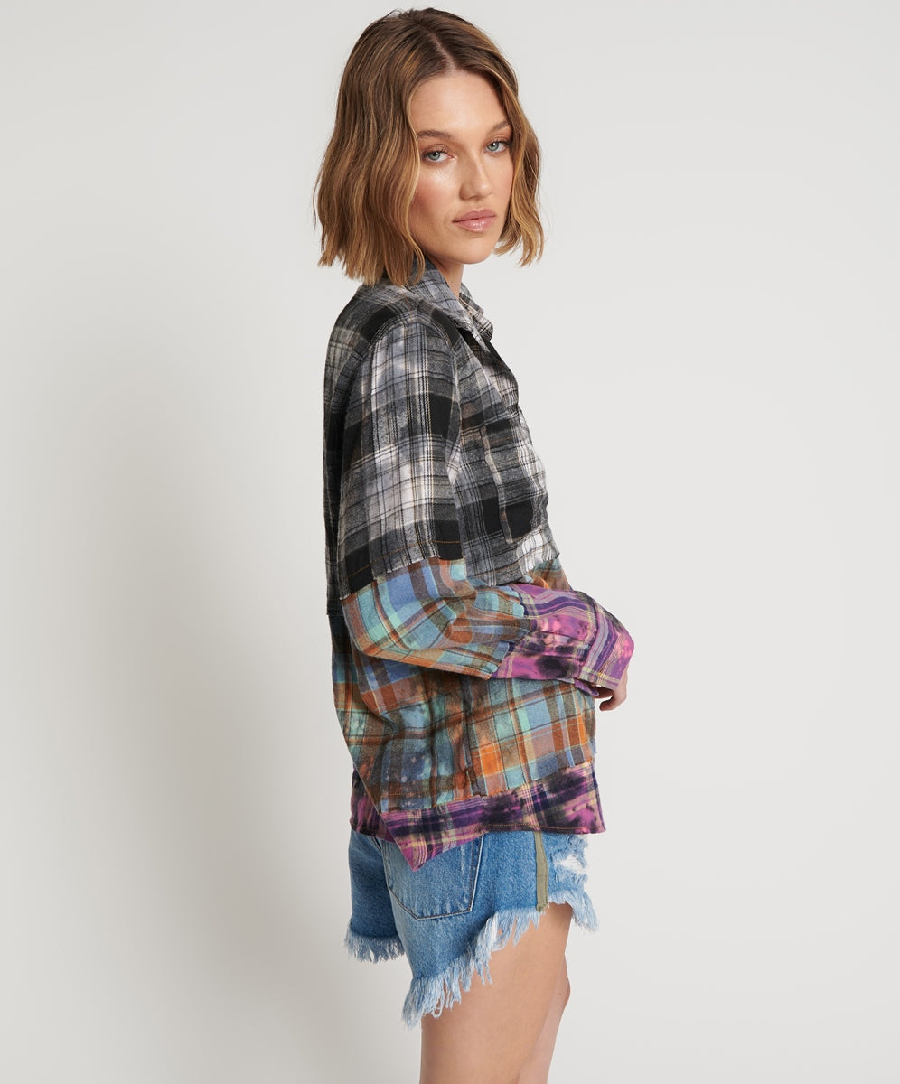 Mixed Flannel Shirt