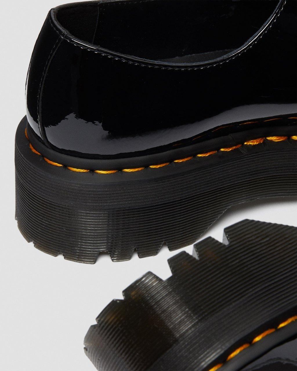 1461 Quad 3 Eye Shoe - Black Patent