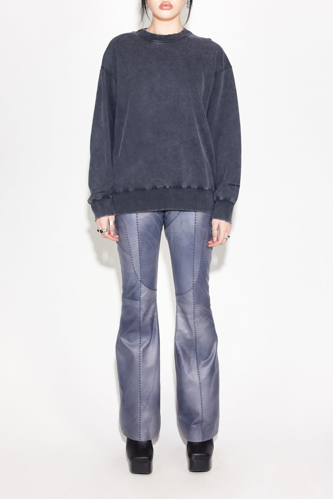 Slither Crew - Aged Charcoal
