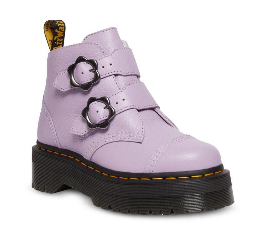 Devon Flower - 2 Strap Boot - Lilac