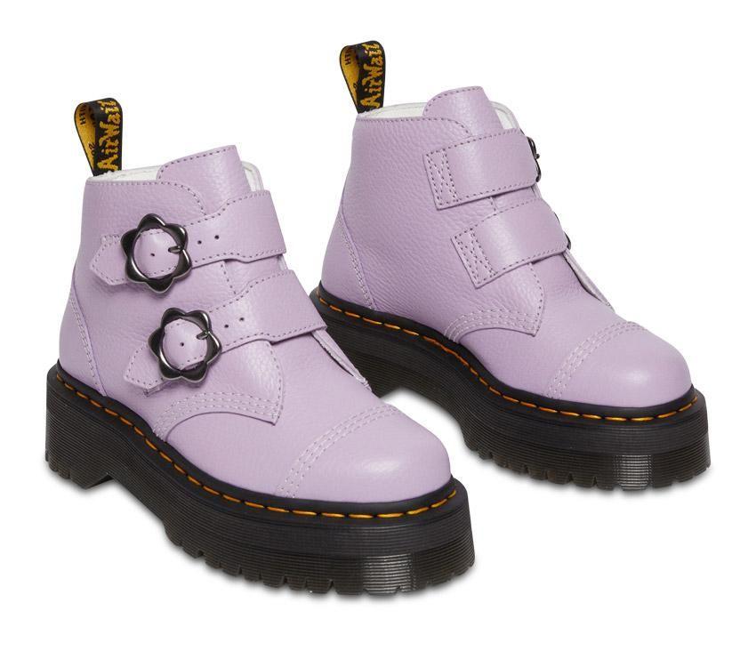Devon Flower - 2 Strap Boot - Lilac