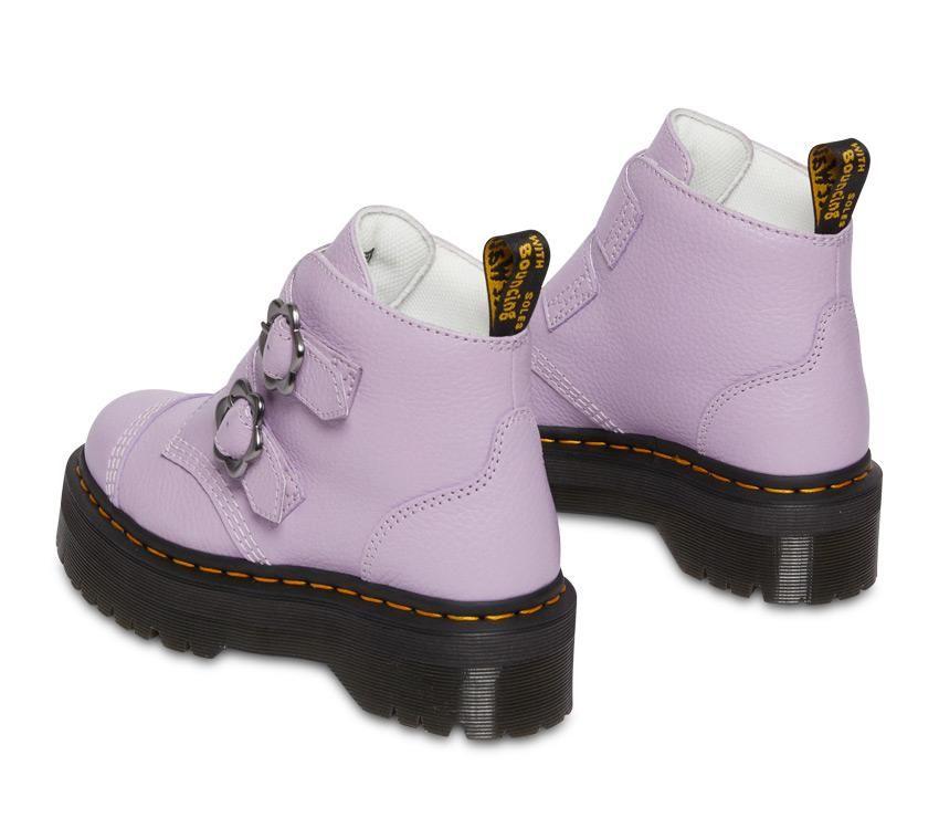 Devon Flower - 2 Strap Boot - Lilac