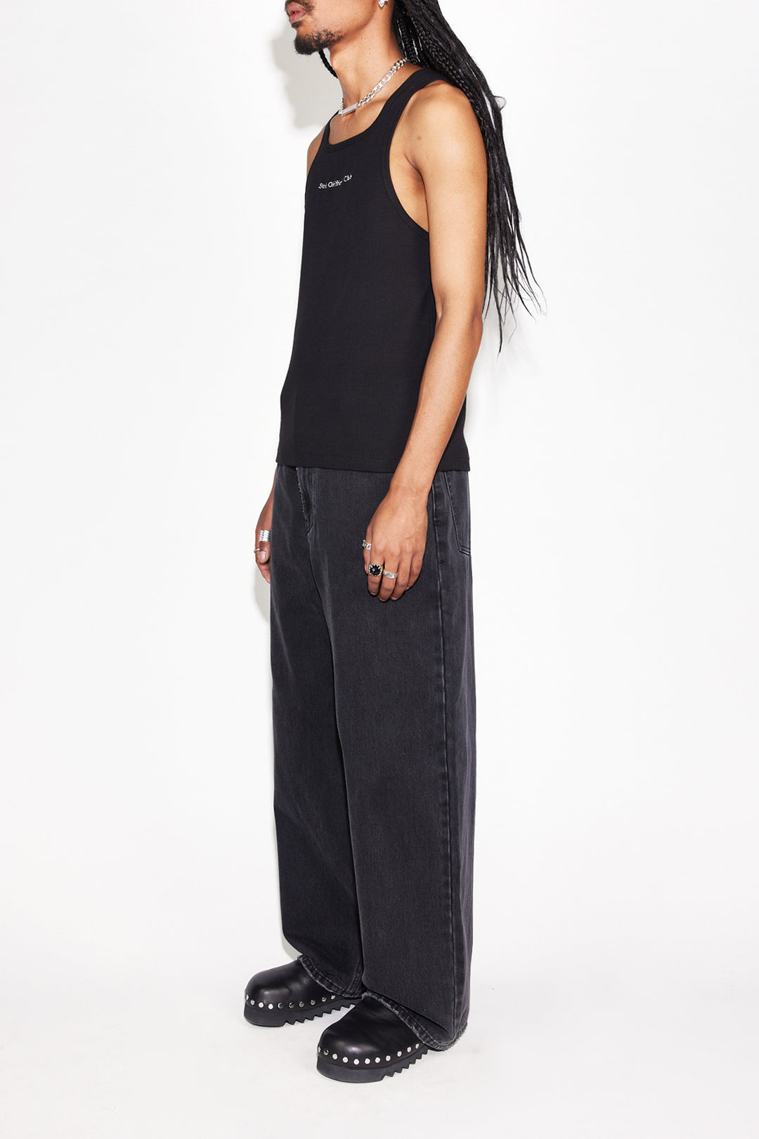 Serif Tank - Black