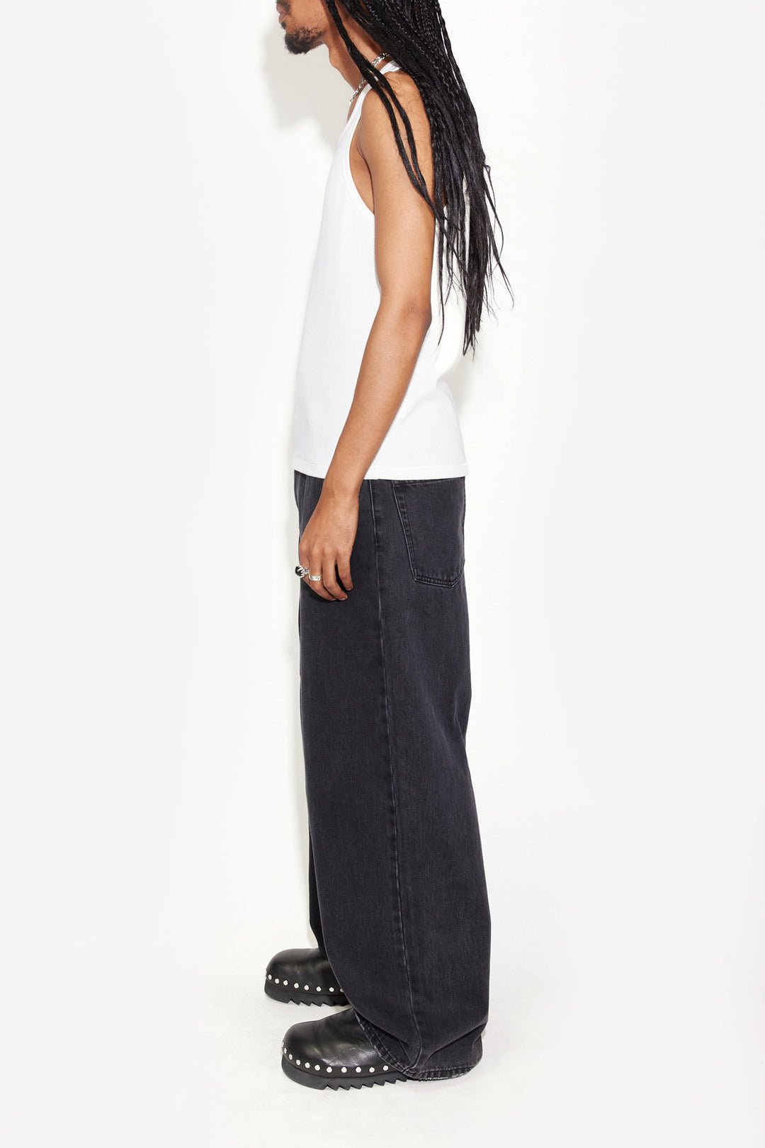 Serif Tank - Vintage White