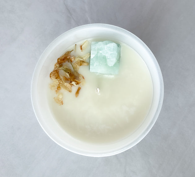 Aquamarine Crystal Candle -Rejuvinate