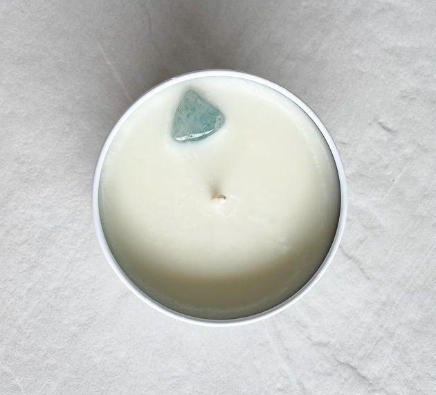 Aquamarine Crystal Candle - Rejuvinate