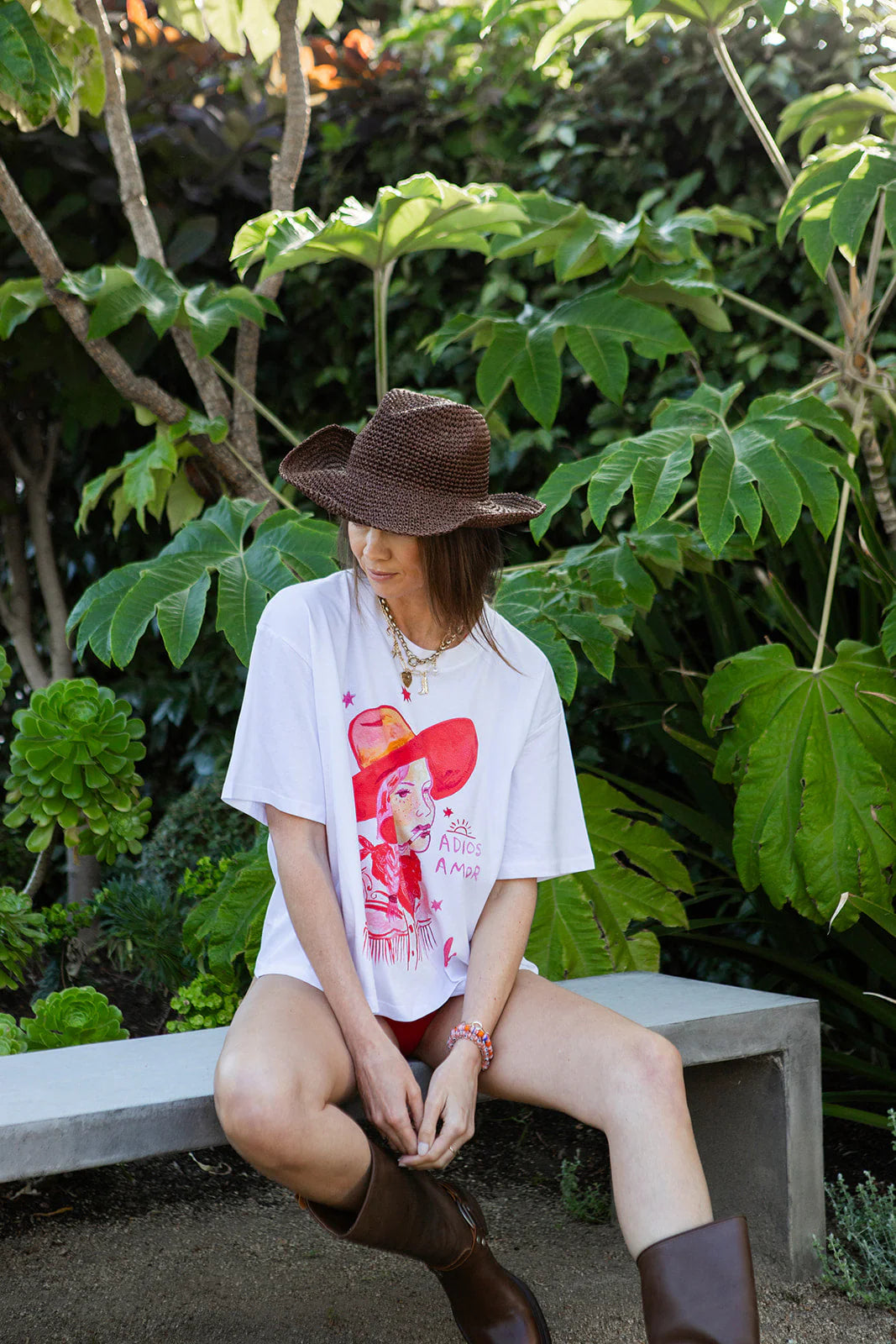 Adios Amore Oversize Tee - White
