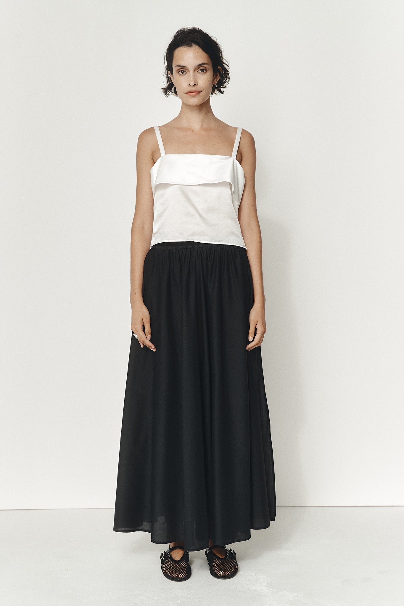 Tarn Skirt - Black Cotton