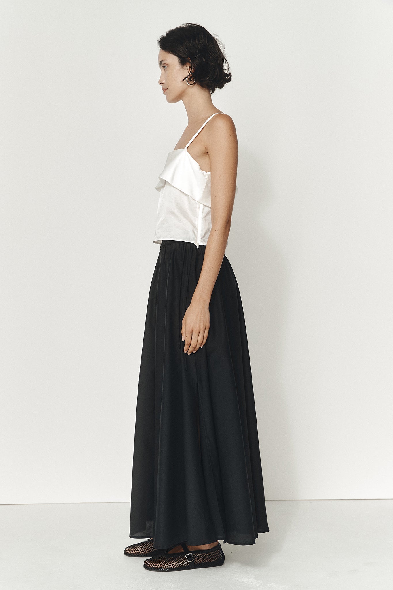 Tarn Skirt - Black Cotton