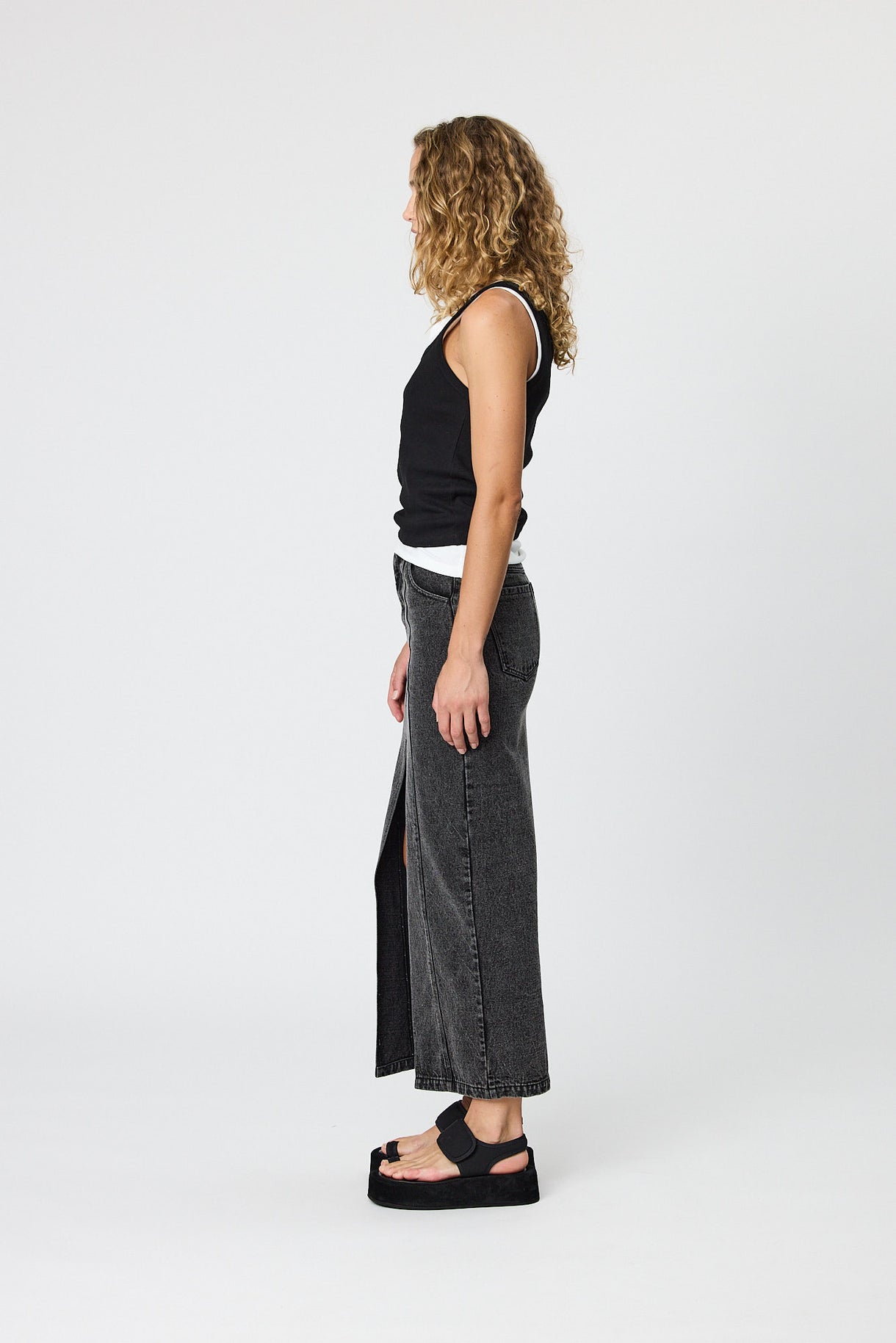 Dylan Tank Top - Black & Ivory
