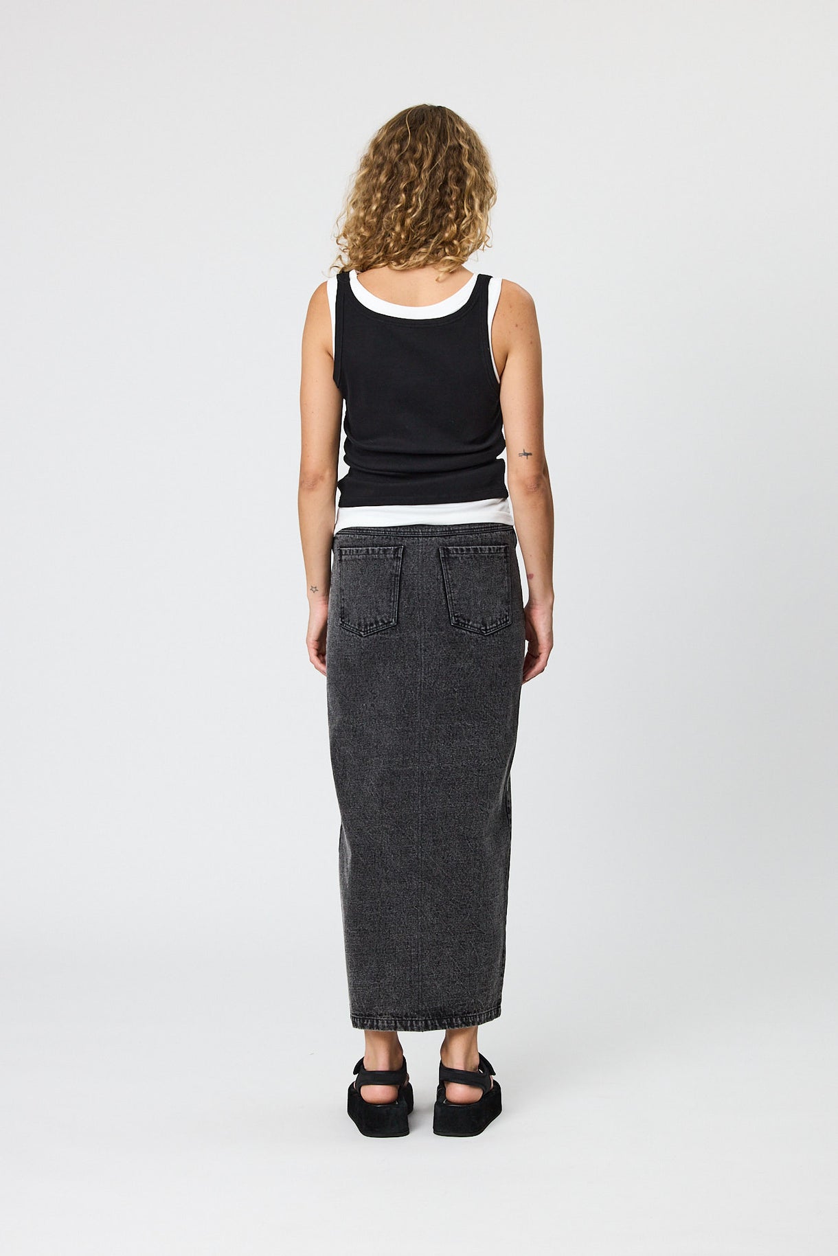 Dylan Tank Top - Black & Ivory