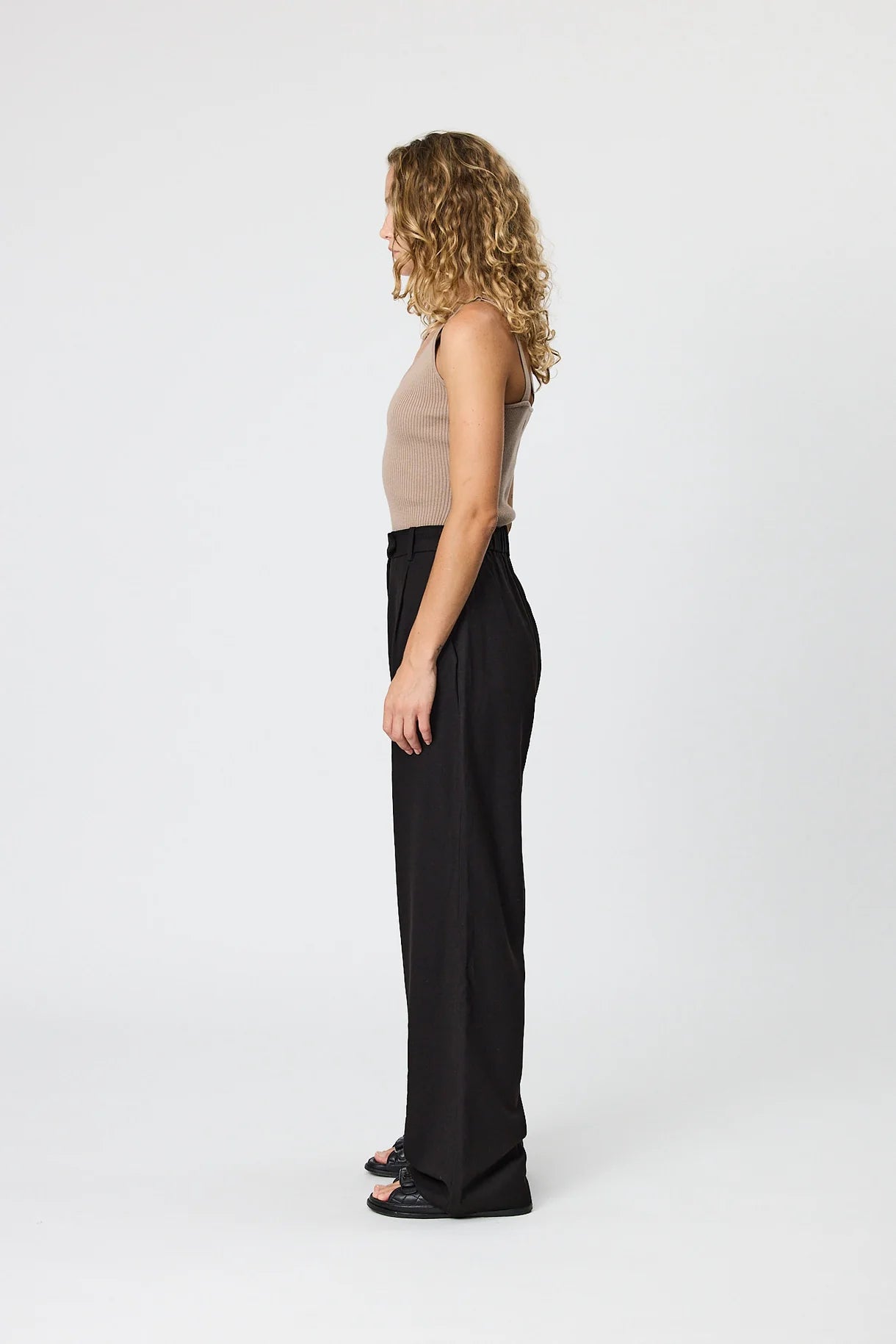 Evie Tailored Pants - Black