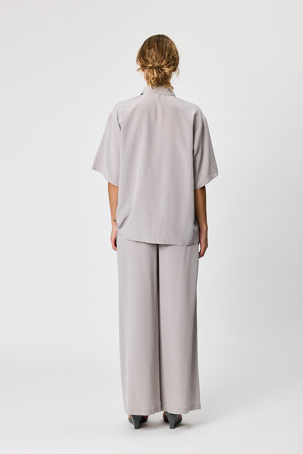 Blake Wide Leg Pant - Ash