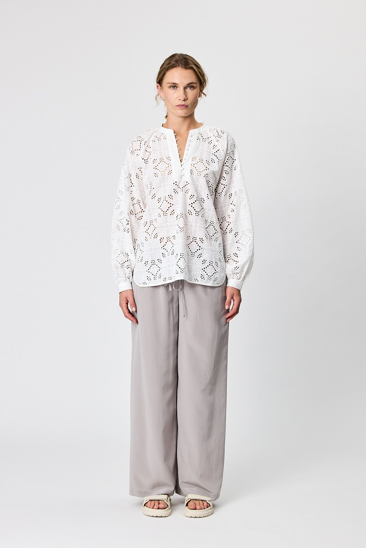 Laycie Blouse - Chalk