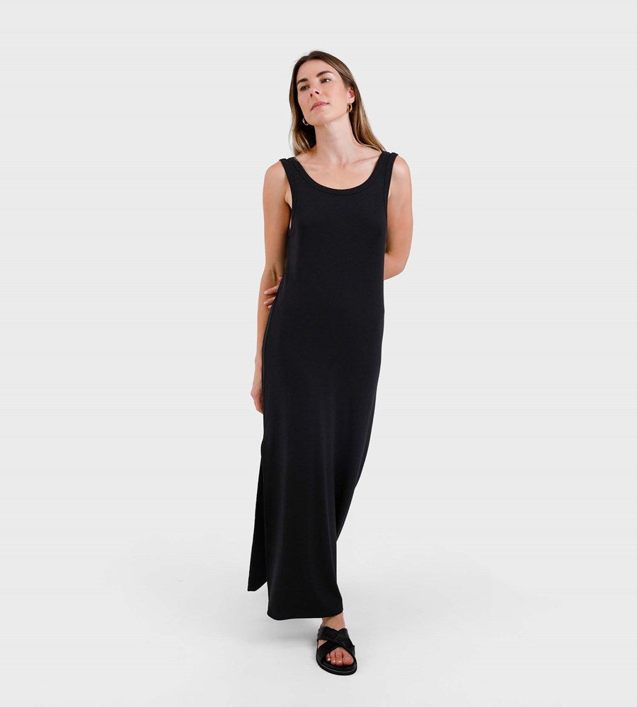 Reversible Maxi Dress - Black