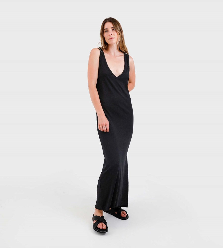 Reversible Maxi Dress - Black