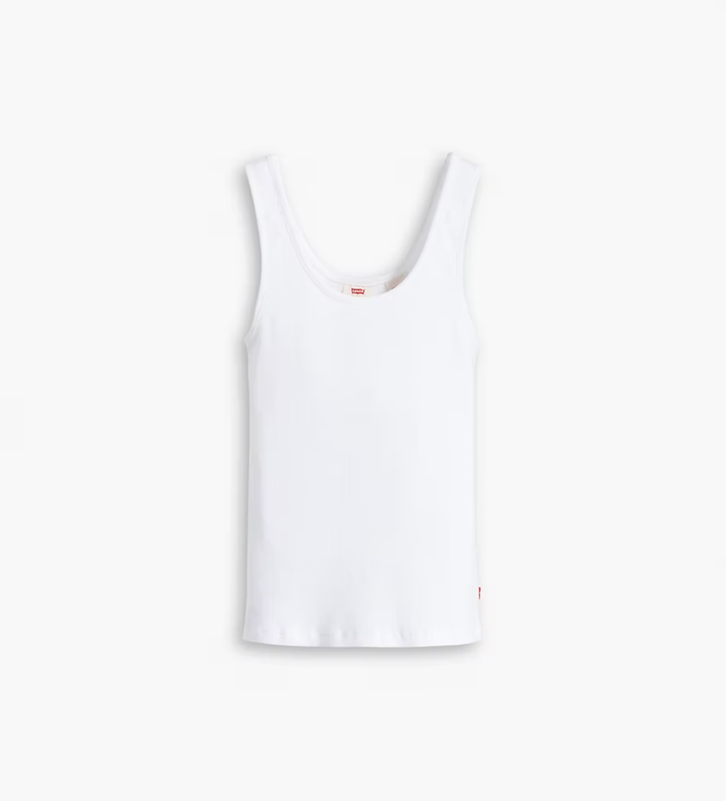 Essential Rib Tank - White