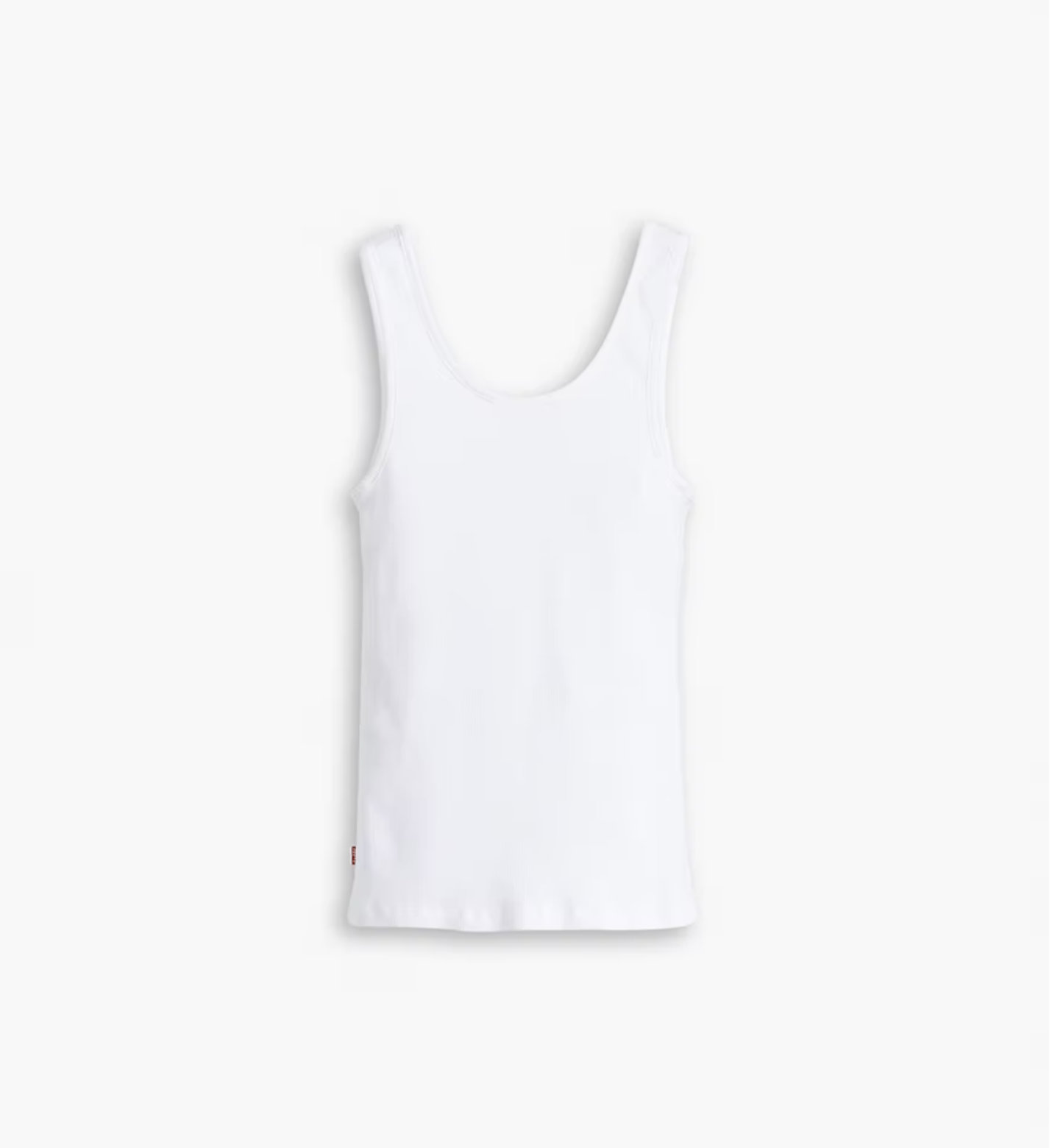 Essential Rib Tank - White