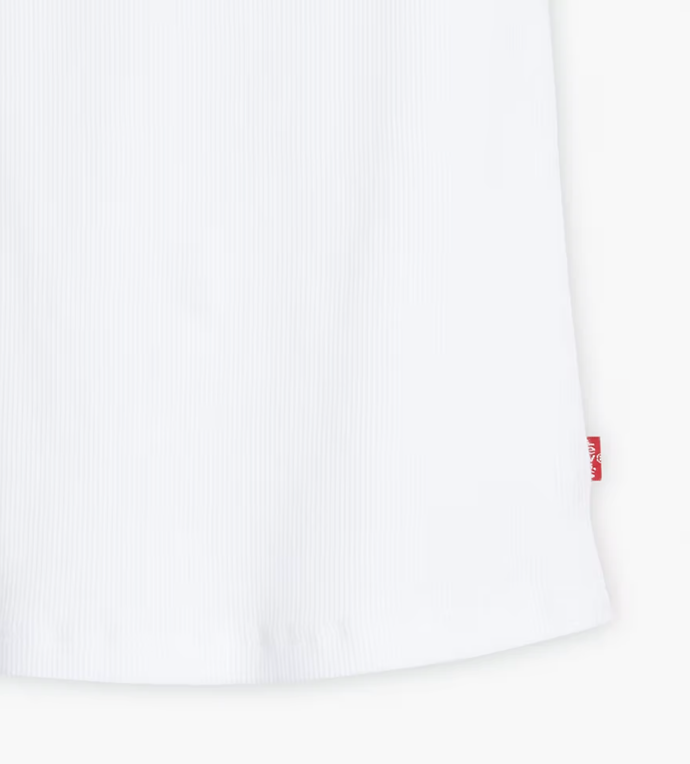 Essential Rib Tank - White