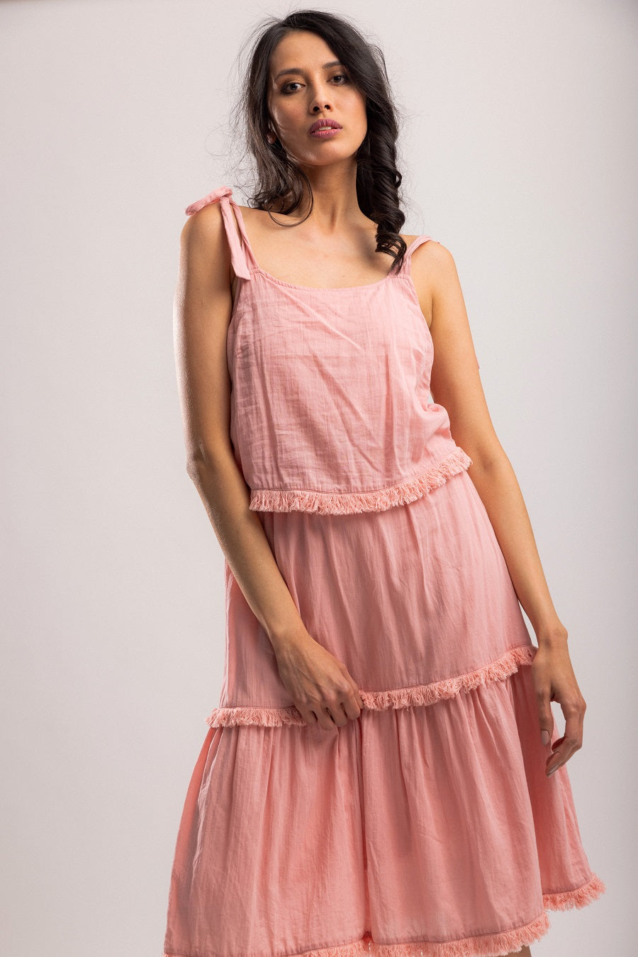Bonavista Midi Dress - Peach