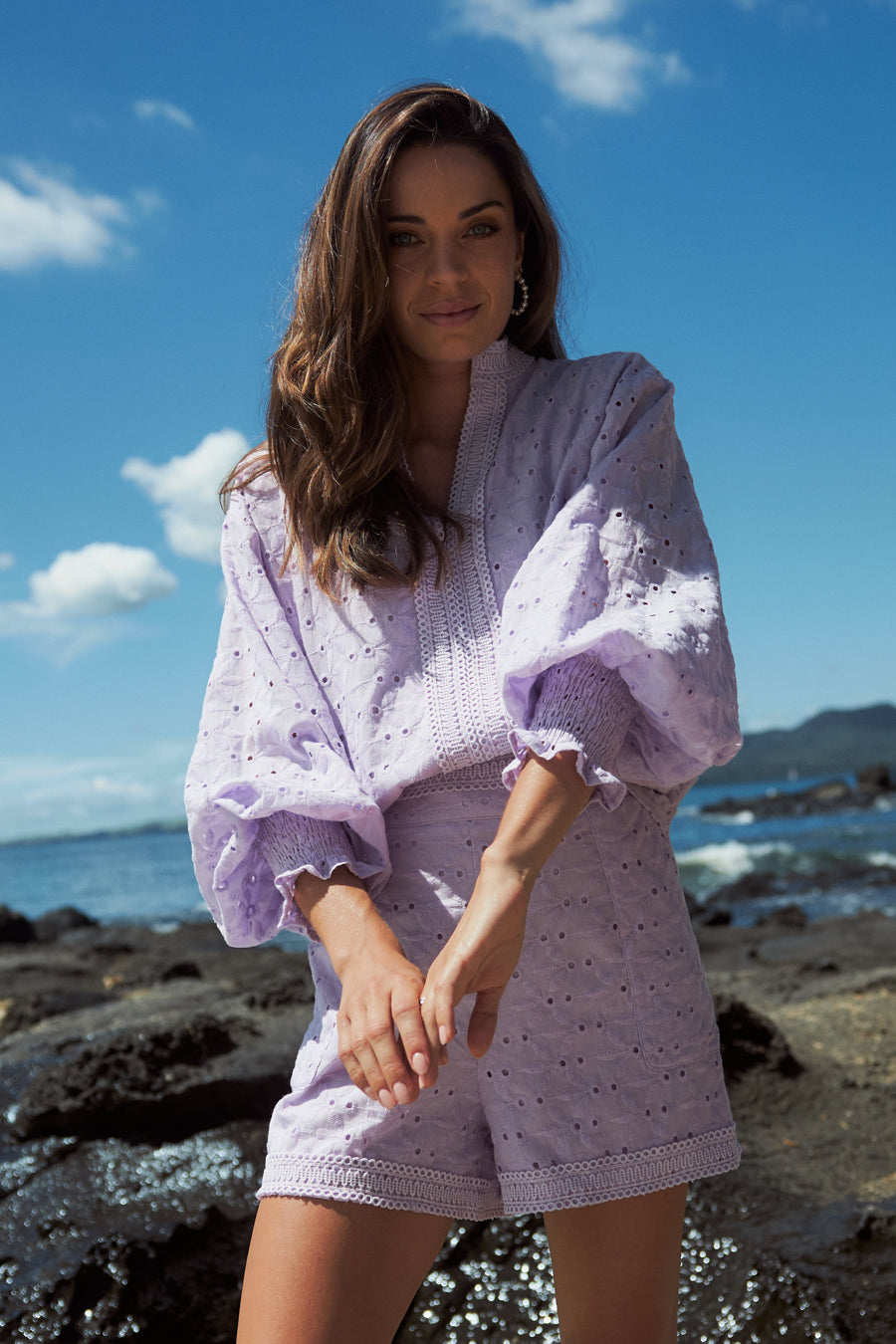 Enclosure Blouse - Lilac