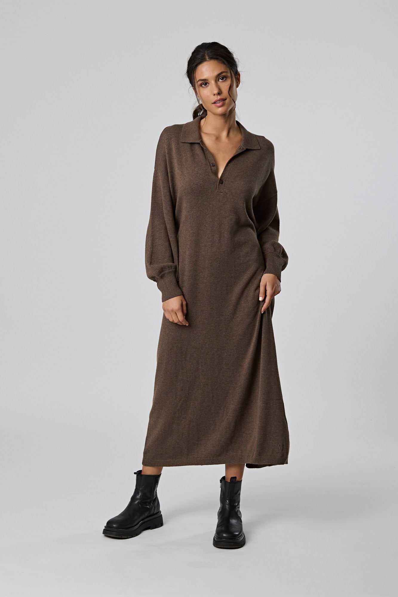 Frame Knit Dress - Ash