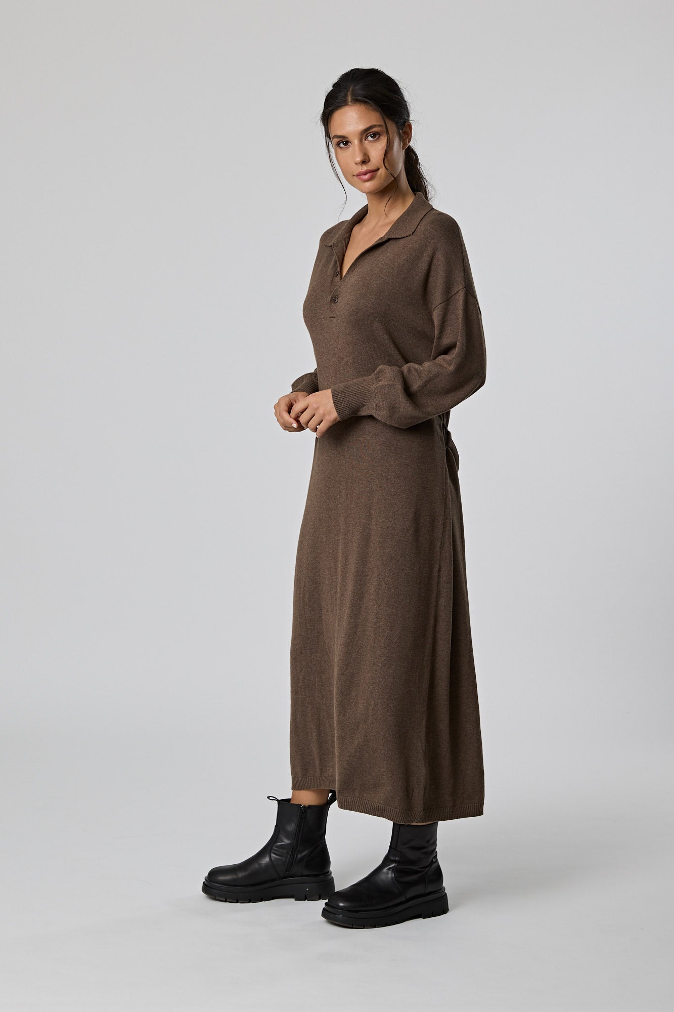 Frame Knit Dress - Ash