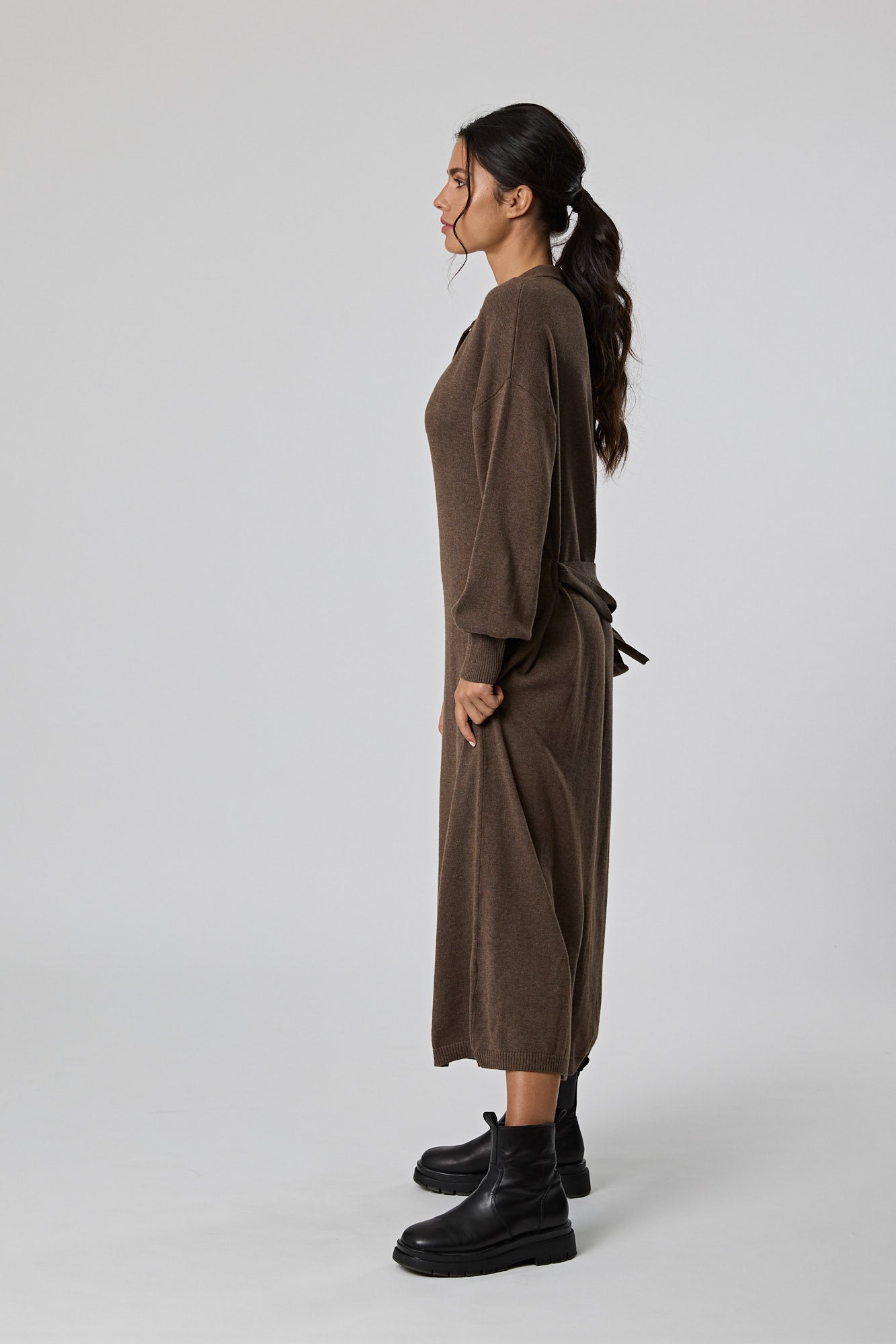 Frame Knit Dress - Ash