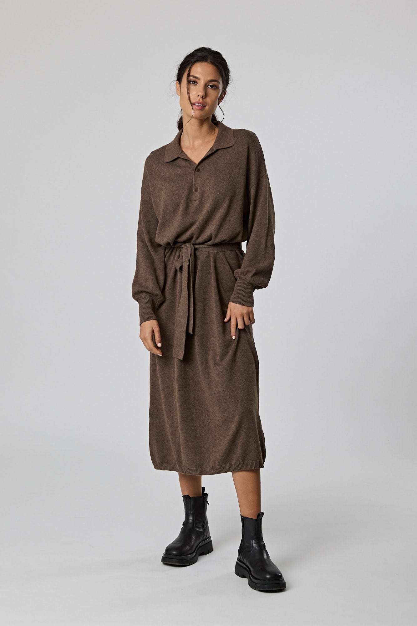 Frame Knit Dress - Ash