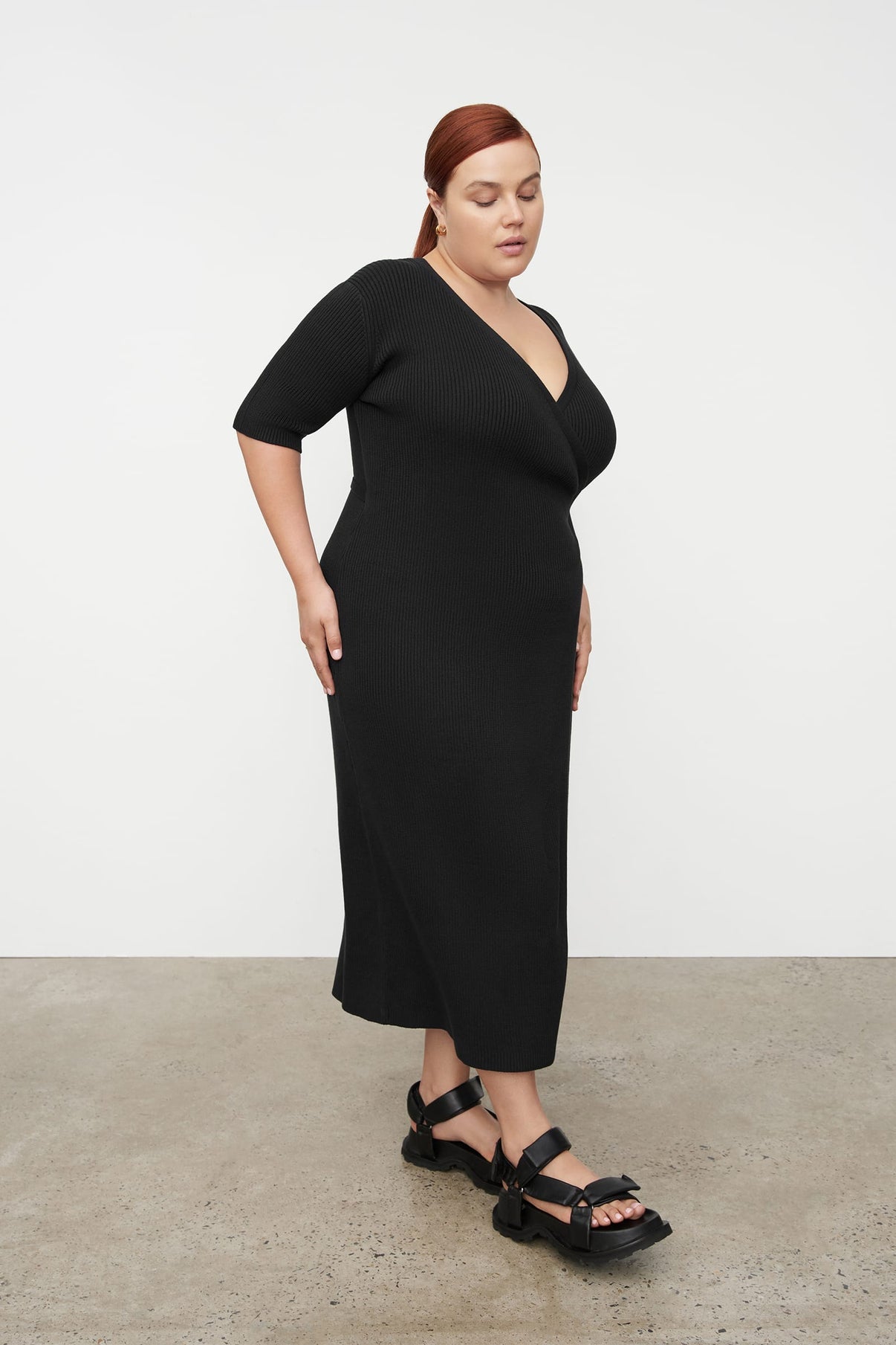 Annie Wrap Dress - Black