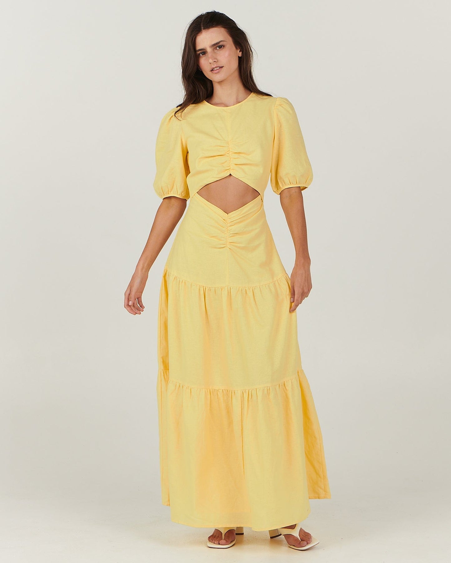 Alfie Maxi Dress - Lemon