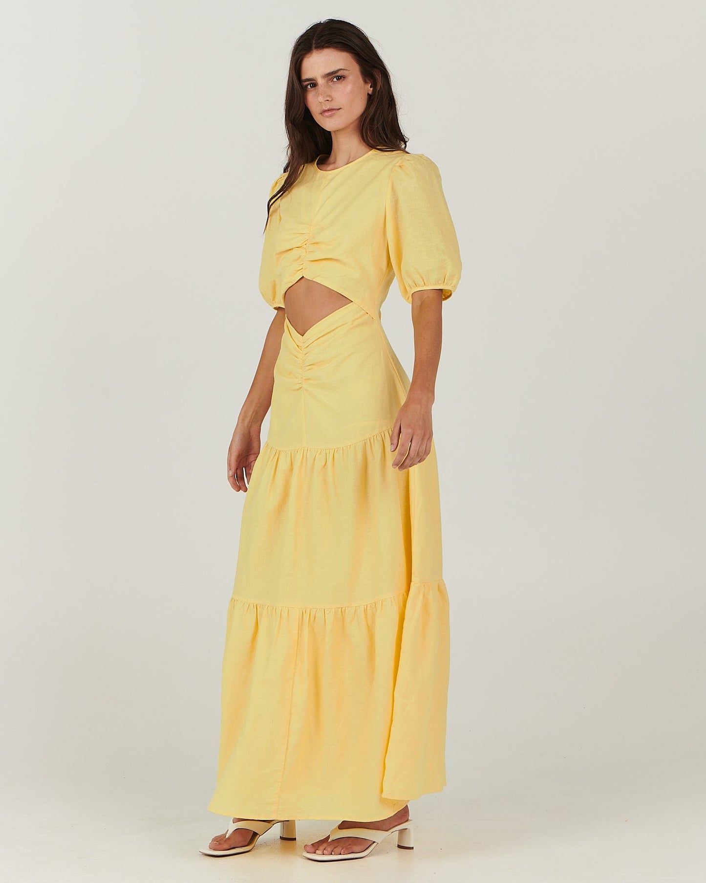 Alfie Maxi Dress - Lemon