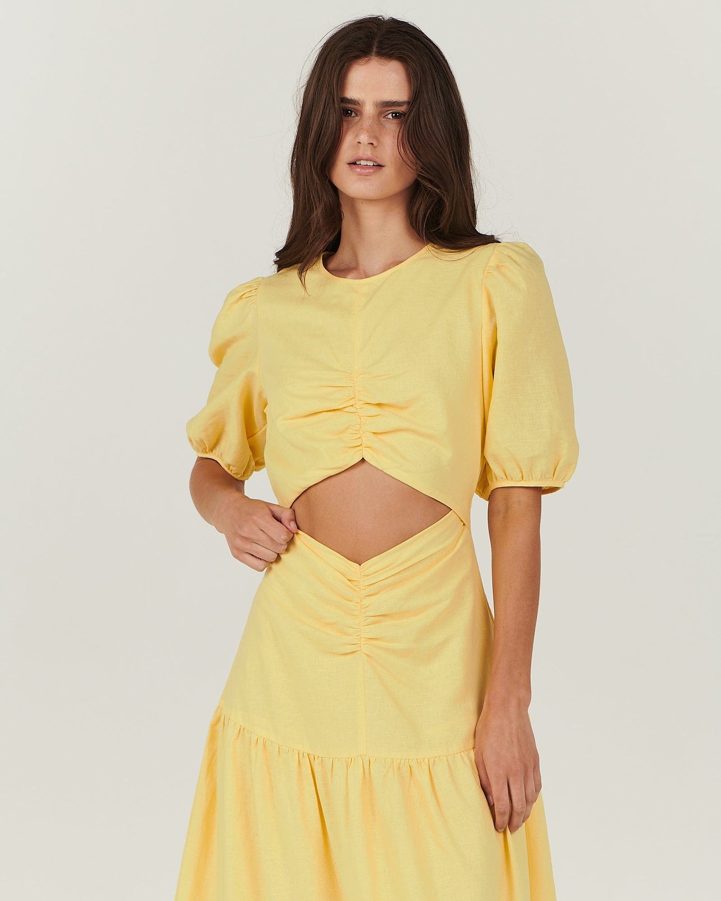 Alfie Maxi Dress - Lemon