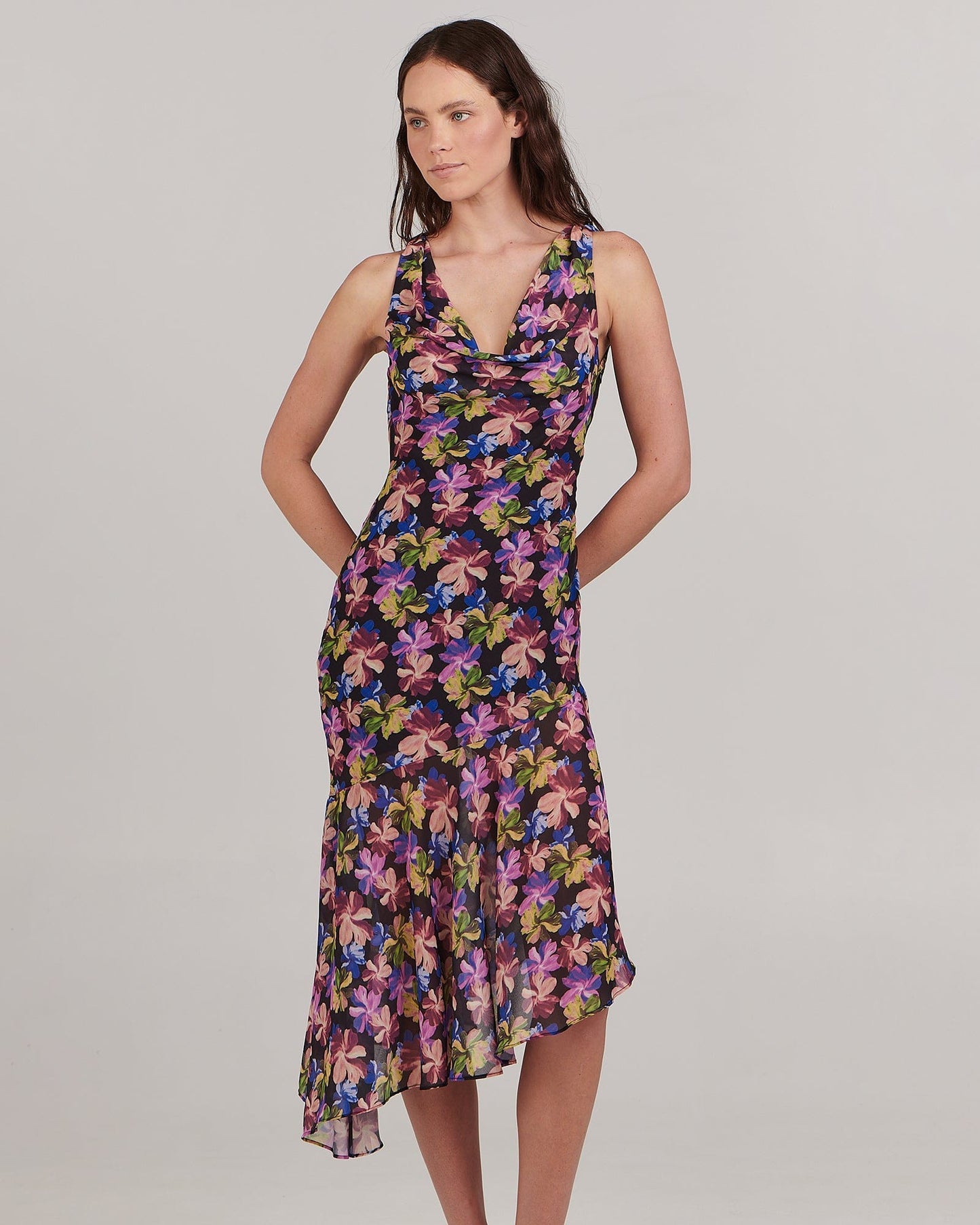 Dominique Midi Dress - Mystic Floral