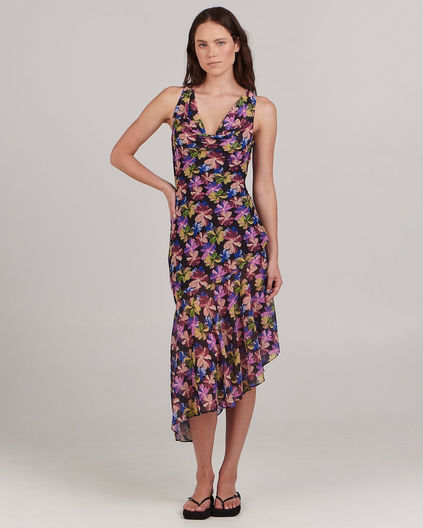 Dominique Midi Dress - Mystic Floral