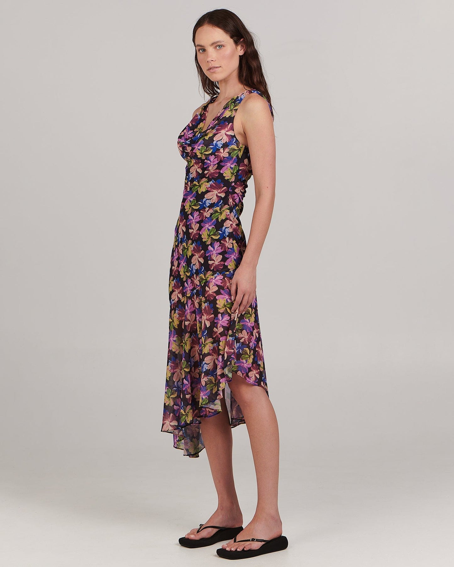 Dominique Midi Dress - Mystic Floral
