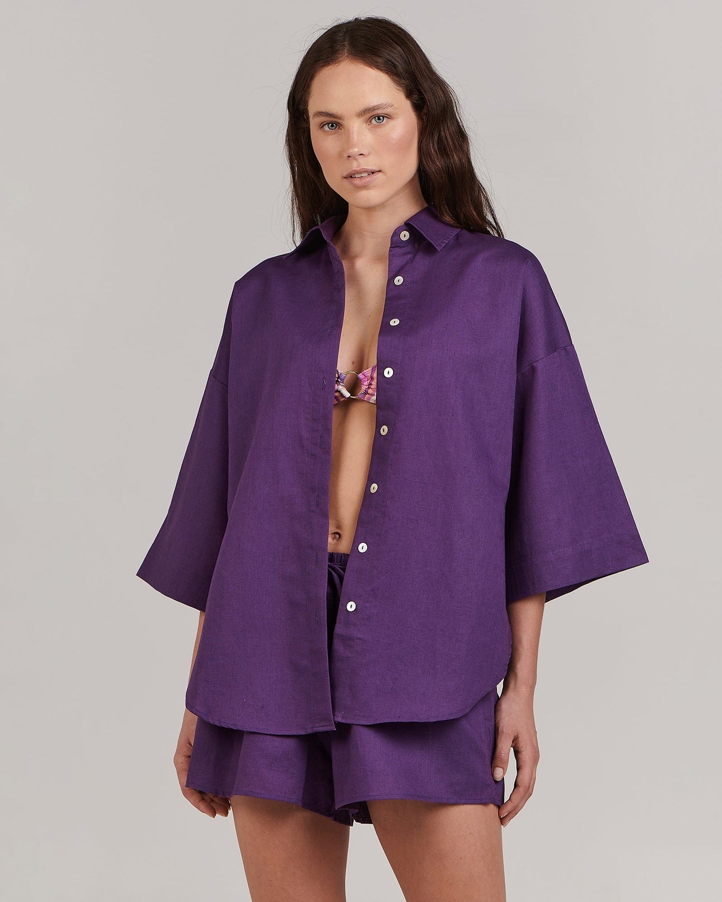 Harlow Shirt - Deep Purple