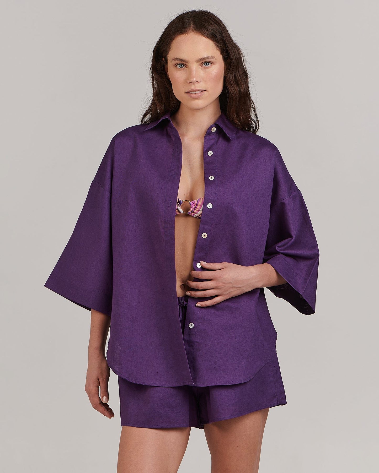 Harlow Shirt - Deep Purple
