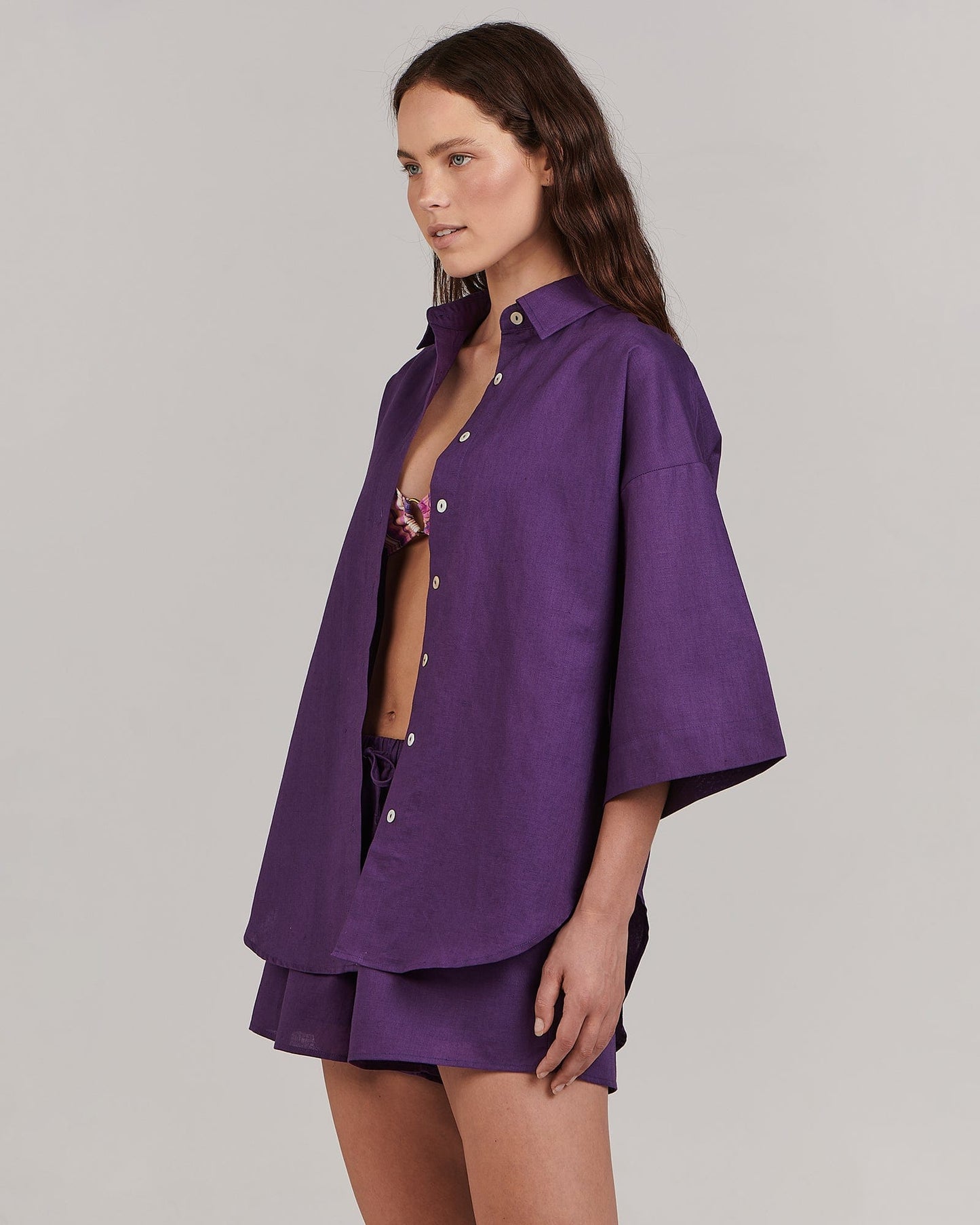 Harlow Shirt - Deep Purple