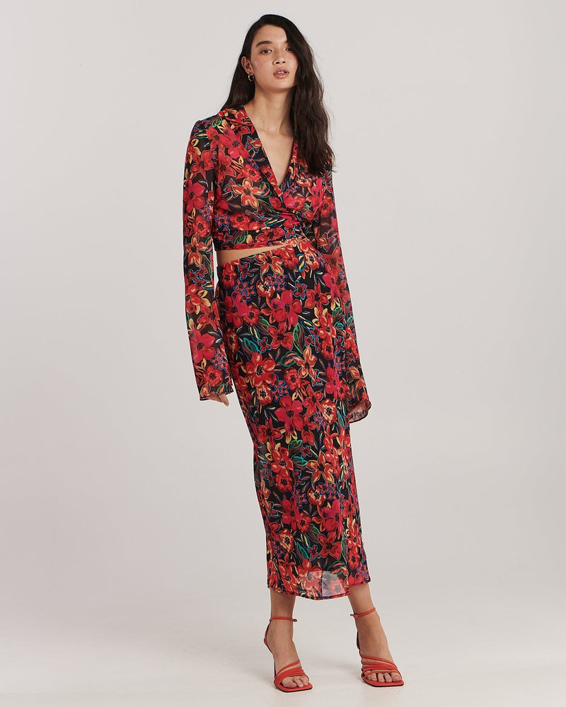 Stella Skirt - Caribbean Floral