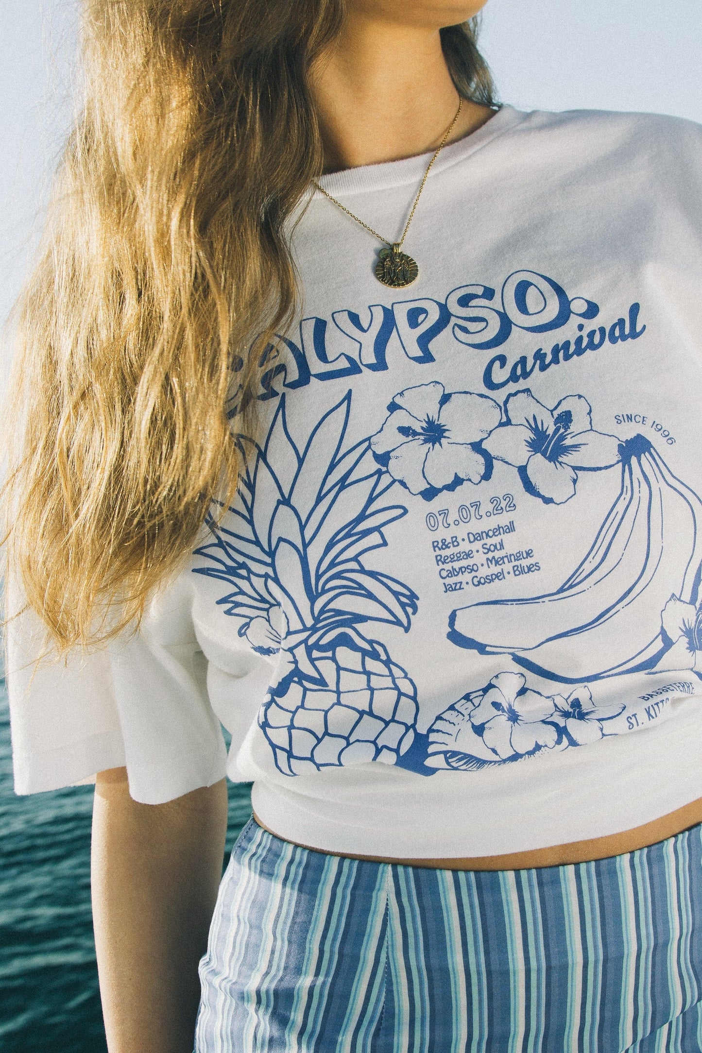 Calypso Boyfriend Tee - White
