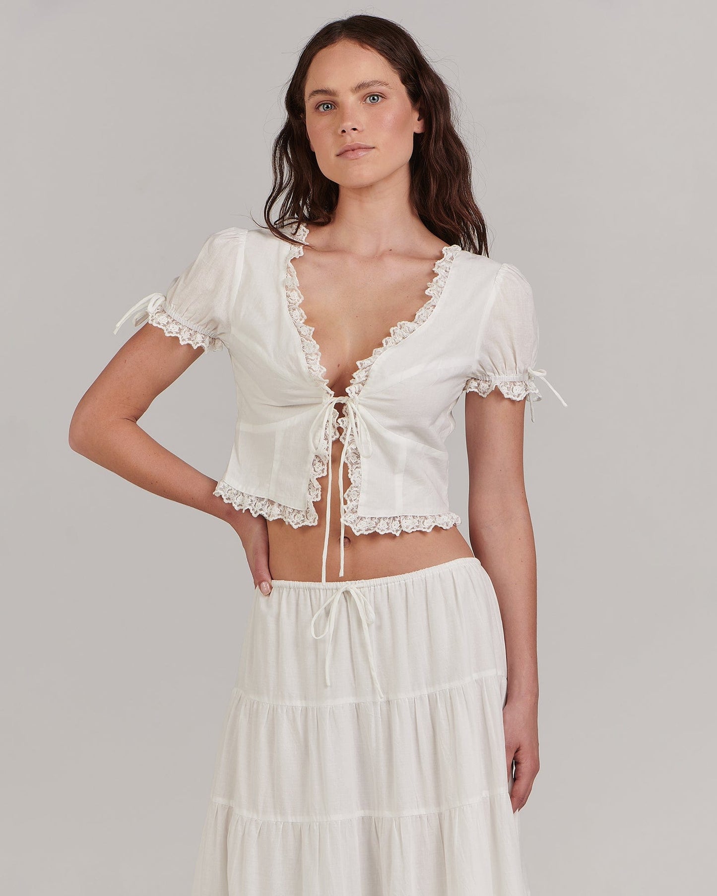 Poppy Top - White