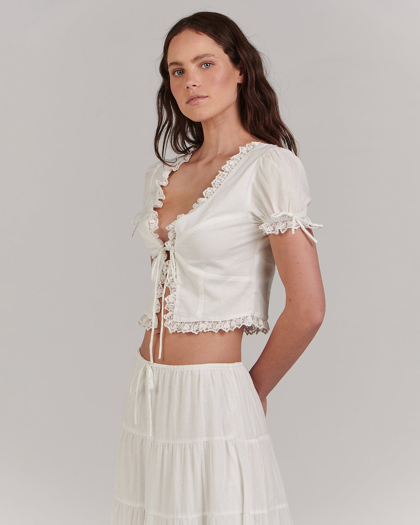 Poppy Top - White