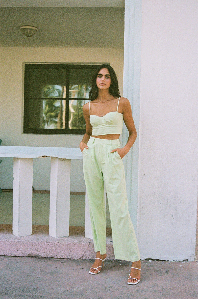 Alfie Top - Calming Green