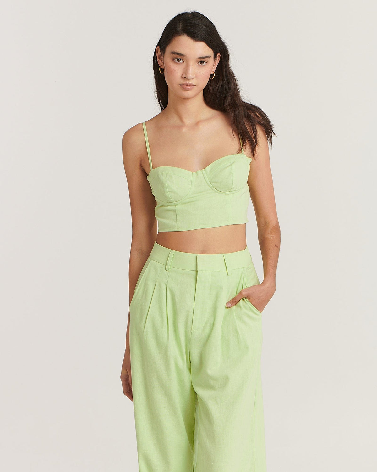 Alfie Top - Calming Green
